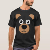 Cute Bear Kids Women Men Cute Bear Face Halloween T-Shirt (Vorderseite)