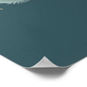 Cute Bear on Cloud Nursery Bedtime Wall Art Poster (Ecke)