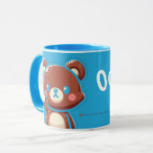 Cute Bear “Oops!” Mug – Funny Kawaii Bear Design | Tasse (Vorderseite Links)
