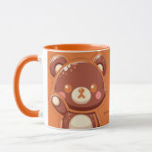 Cute Bear “Oops!” Orange Mug – Kawaii Bear Coffee Tasse (Links)
