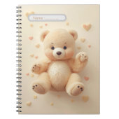 Cute Bear Pastel Notebook Notizblock (Vorderseite)