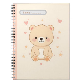 Cute Bear Pastel Notebook Notizblock