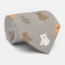 Cute Bear Pattern  Krawatte