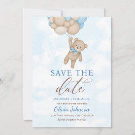 Cute Bear Save the Date Einladung