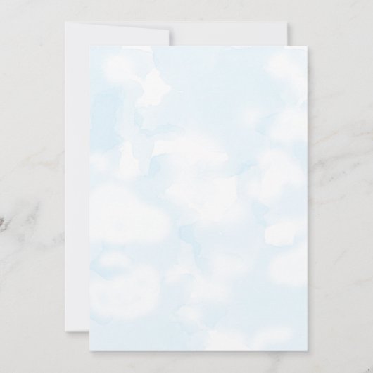 Cute Bear Save the Date Einladung (Rückseite)