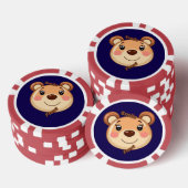 Cute Bear Smile Pokerchips (Stapel)
