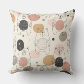 Cute Bear - Soft Pastel Woodland (3) Kissen (Vorderseite)
