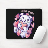 Cute Bear Steal Hearts Valentines Day Or Toddler Mousepad (Mit Mouse)