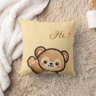 Cute Bear Throw Pillow | Kawaii Home Decor Cushion Kissen