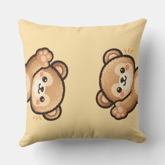 Cute Bear Throw Pillow | Kawaii Home Decor Cushion Kissen