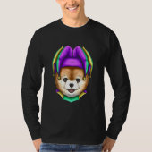 Cute Bear with Jester Hat for Mardi Gras T-Shirt (Vorderseite)