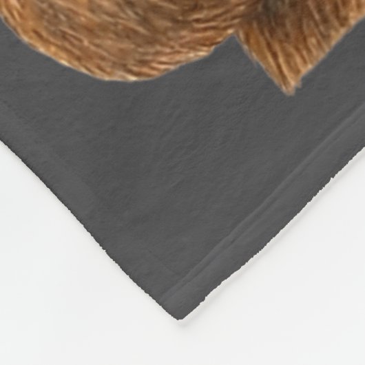 Cute Bear With Santa Hat Coffee Lover Funny Winter Fleecedecke (Ecke)