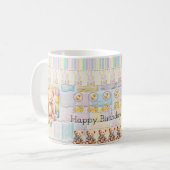 Cute bears, chicks, pastel bunnies kaffeetasse (Vorderseite Links)