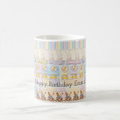 Cute bears, chicks, pastel bunnies kaffeetasse (Mittel)