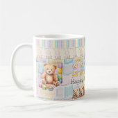 Cute bears, chicks, pastel bunnies kaffeetasse (Links)