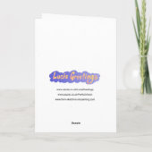 Cute Bears Helicopter Ride. Karte (Rückseite)