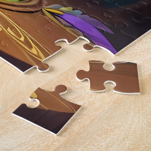 Cute Beautiful Colorful Owl Puzzle (Seite)