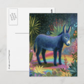 Cute Beautiful Donkey Postkarte (Vorne/Hinten)