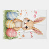 Cute Beautiful Easter Bunny Popular Collection Geschirrtuch (Horizontal)