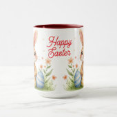 Cute Beautiful Easter Bunny Popular Collection Tasse (Zentrum)