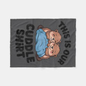 Cute Beaver Couple This Is Our Cuddle  Fleecedecke (Vorderseite (Horizontal))