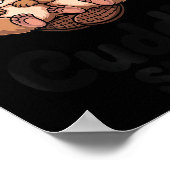 Cute Beavers Holding Hands This Is Our Cuddle Poster (Ecke)