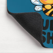 Cute Bee Couple Cuddle Funny Romantic  Mousepad (Ecke)