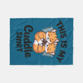 Cute Bee Couple Snuggle Cuddle  Fleecedecke (Vorderseite (Horizontal))