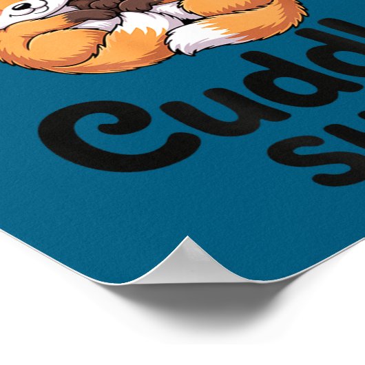 Cute Bee Couple Snuggle Cuddle  Poster (Ecke)