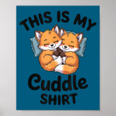 Cute Bee Couple Snuggle Cuddle  Poster (Vorne)