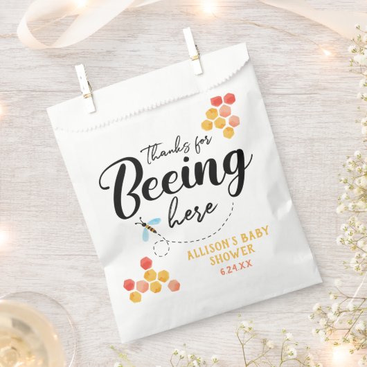 Cute Bee Favor Bags Geschenktütchen (Ausgeschnitten)