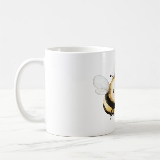 Cute Bee Happy   Kaffeetasse (Links)