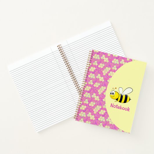 Cute bee honeycomb Notebook Notizblock (Innenseite)