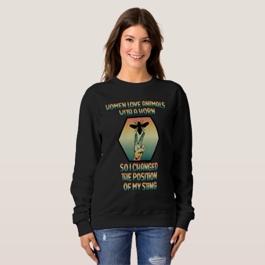 Cute Bee Idea for Beekeeper Women Beekeeping Gag Sweatshirt (Vorne ganz)