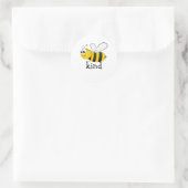 Cute Bee Kind Runder Aufkleber (Tasche)