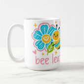 Cute Bee Leaf  Inspirational for Yoga practitioner Kaffeetasse (Links)