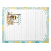 Cute Bee Lemonade Stand Full Page Lined Stationery Notizblock (Vorderseite)