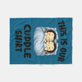 Cute Bee Lovers This Is Our Cuddle  Fleecedecke (Vorderseite (Horizontal))