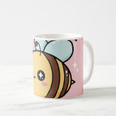 Cute Bee Mug – Kawaii Bumblebee Coffee Cup Kaffeetasse (VorderseiteRechts)