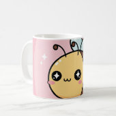 Cute Bee Mug – Kawaii Bumblebee Coffee Cup Kaffeetasse (Vorderseite Links)