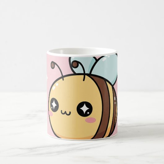 Cute Bee Mug – Kawaii Bumblebee Coffee Cup Kaffeetasse (Mittel)