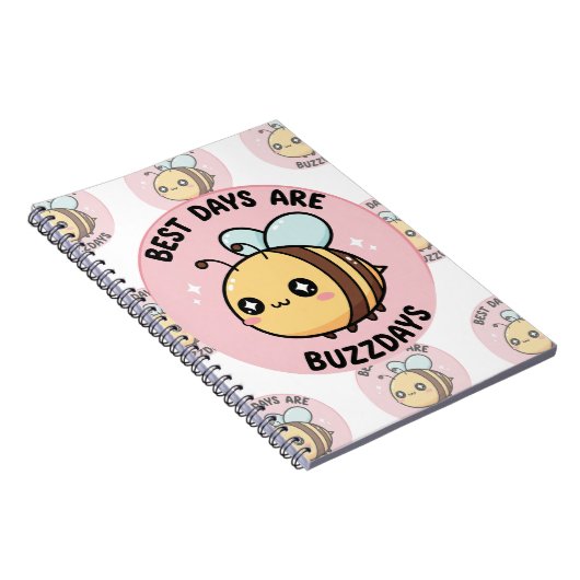 Cute Bee Notebook – Kawaii Bumblebee Journal Notizblock (Rechte Seite)