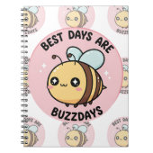 Cute Bee Notebook – Kawaii Bumblebee Journal Notizblock (Vorderseite)