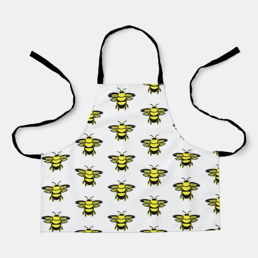 CUTE BEE PATTERN  SCHÜRZE (Vorderseite)