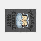 Cute Bees Snuggle This Is My Cuddle  Fleecedecke (Vorderseite (Horizontal))