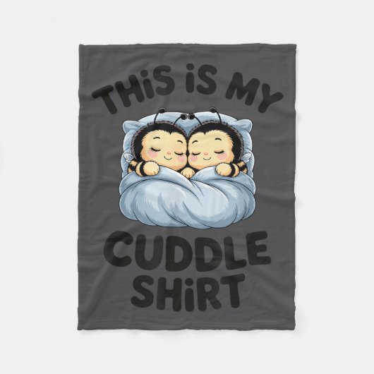 Cute Bees Snuggle This Is My Cuddle  Fleecedecke (Vorderseite)
