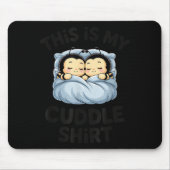 Cute Bees Snuggle This Is My Cuddle  Mousepad (Vorne)