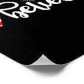 Cute Believe Christmas  Poster (Ecke)