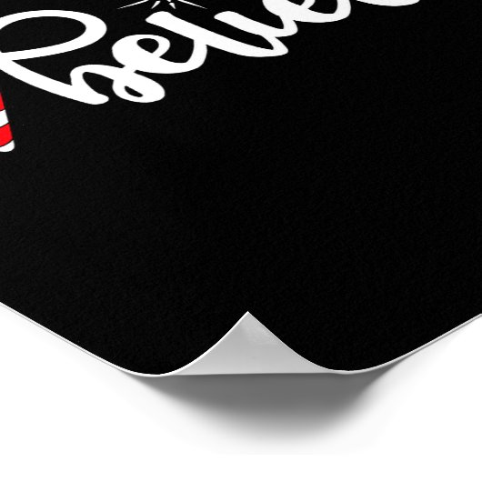 Cute Believe Christmas Poster (Ecke)