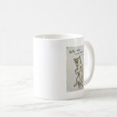 Cute "Belly Rubs In My Dreams" Sleeping Shiba Dog  Kaffeetasse (VorderseiteRechts)